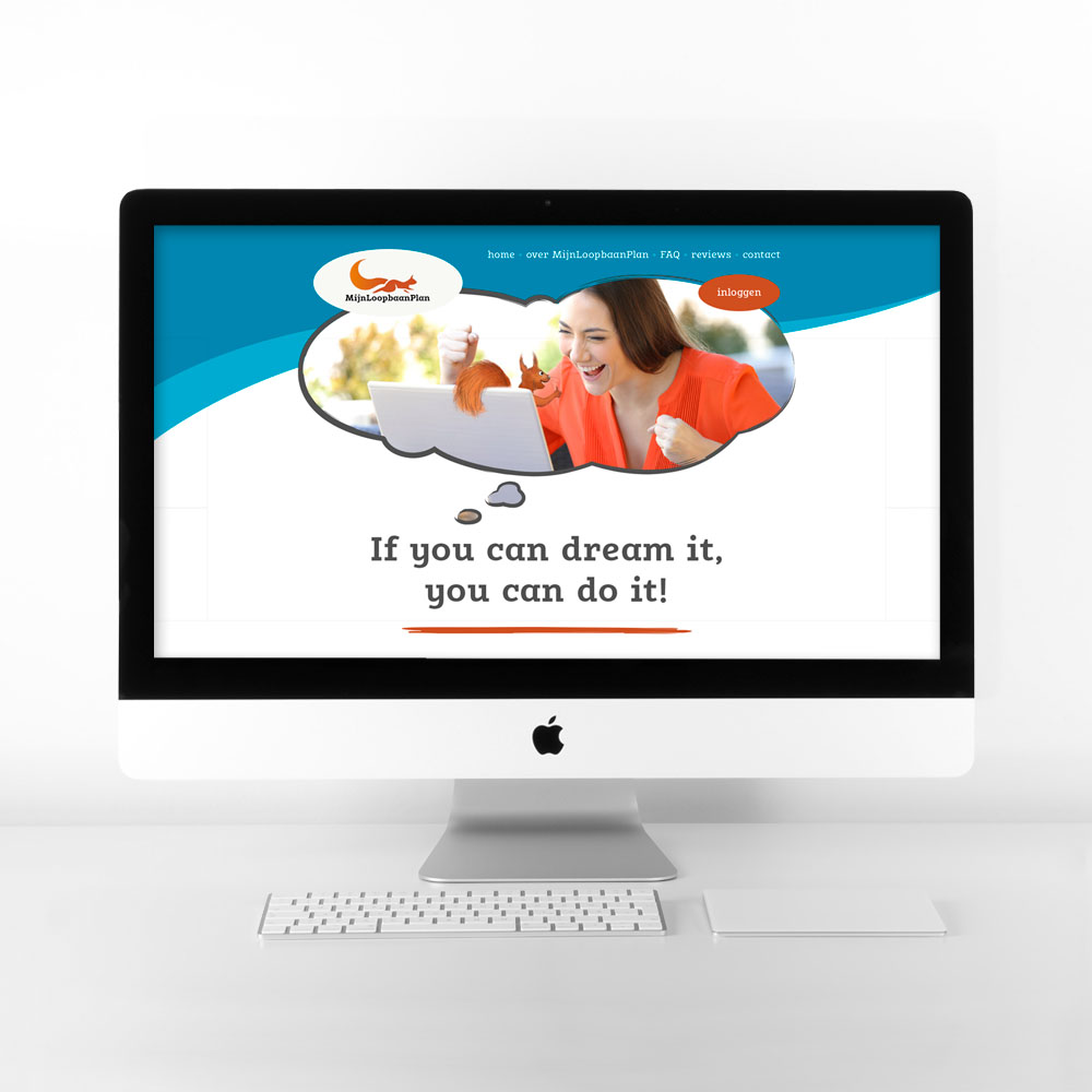 grafisch ontwerp website MijnLoopbaanPlan • Jeanne Design